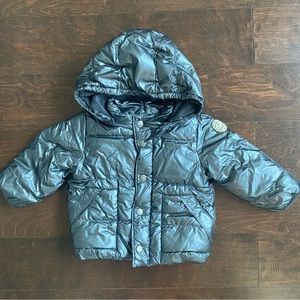 Baby Gap metallic hooded winter coat